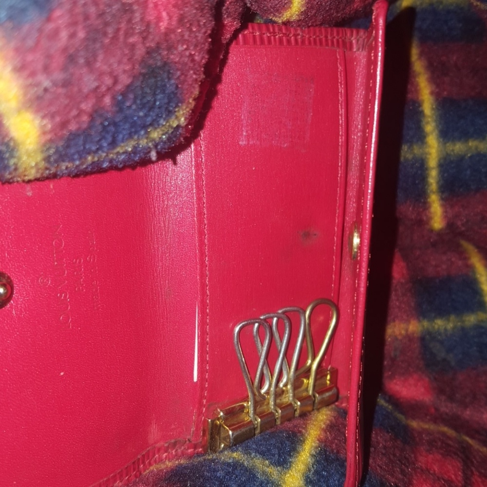 Louis vuitton red epi leather key holder gold - Picture 4 of 8